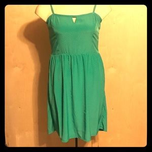 Old Navy Size 16  teal keyhole dress